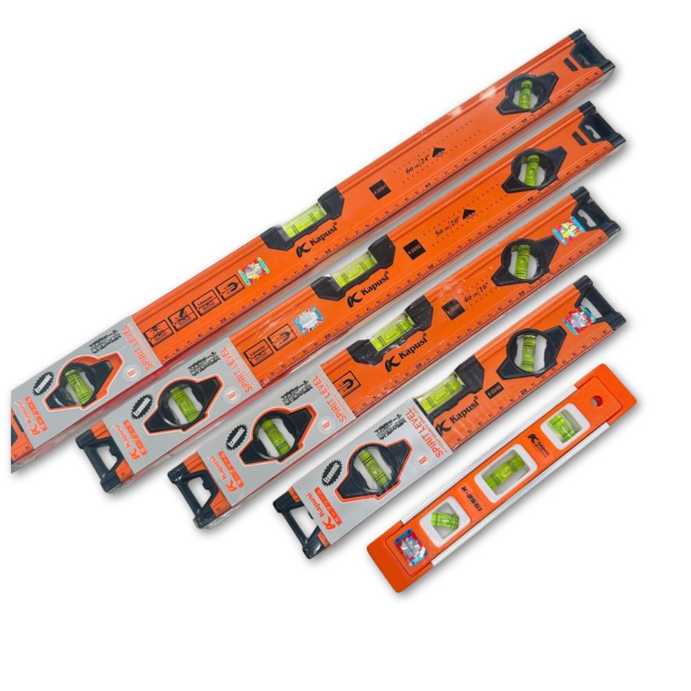 Thước Thủy Cân Bằng Kapusi Cao Cấp, Thước Livo Nhôm Có Từ Tính Đủ Kích Thước 20-60cm
