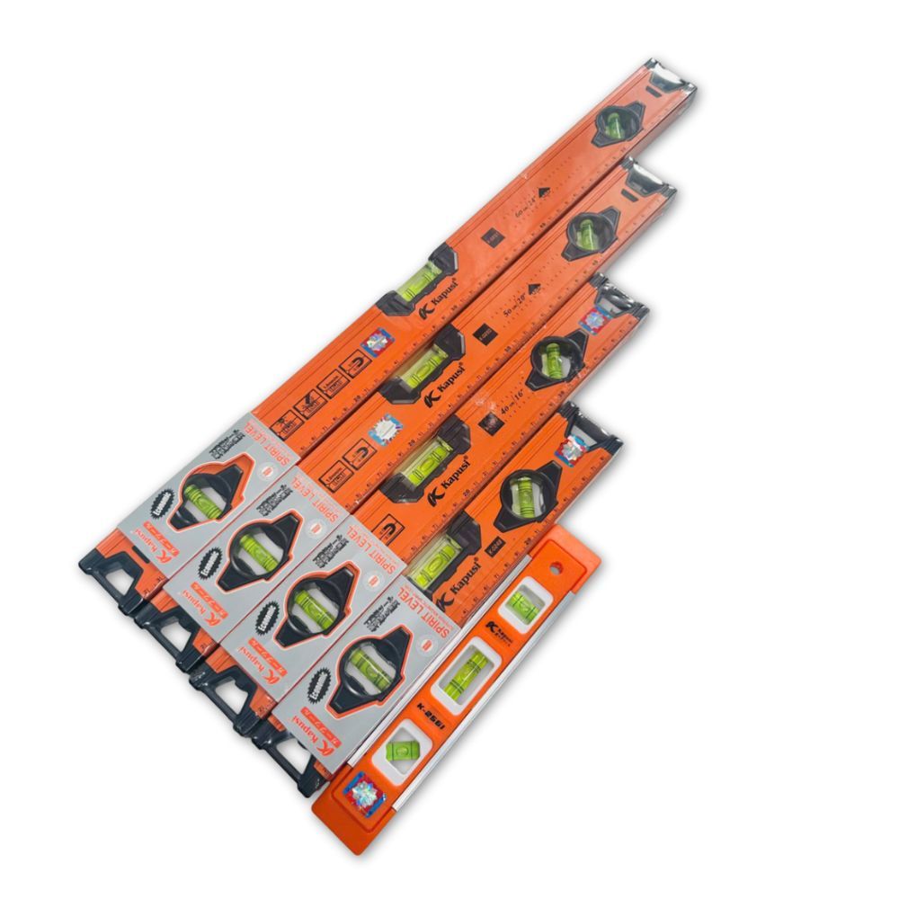 Thước Thủy Cân Bằng Kapusi Cao Cấp, Thước Livo Nhôm Có Từ Tính Đủ Kích Thước 20-60cm