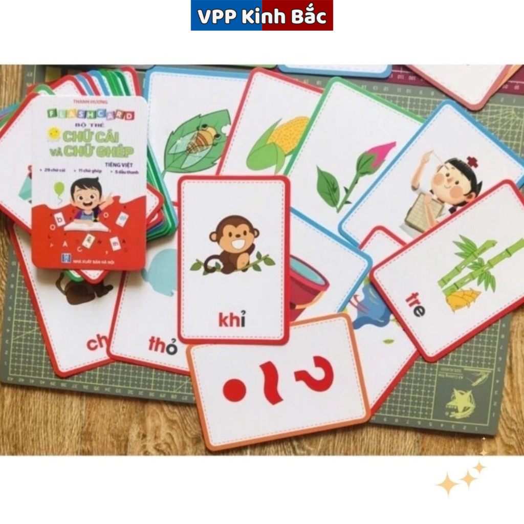 Bộ Thẻ Ghép Chữ Cái Tiếng Việt Dành Cho Các Bé.