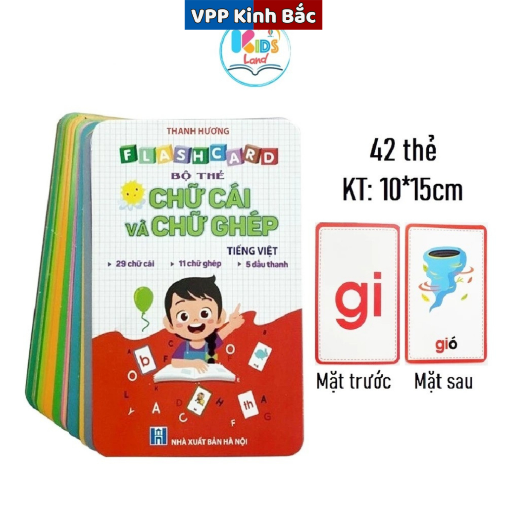 Bộ Thẻ Ghép Chữ Cái Tiếng Việt Dành Cho Các Bé.