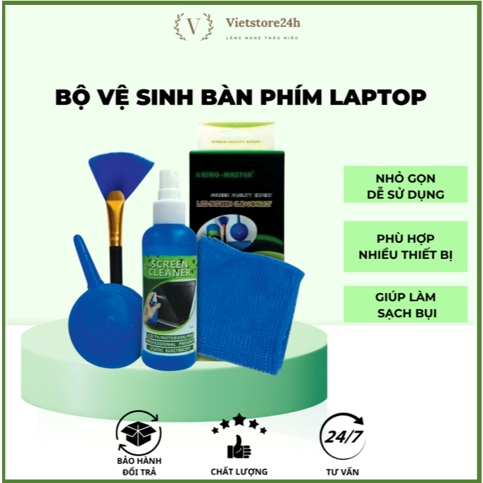 BỘ VỆ SINH LAPTOP 4 Món