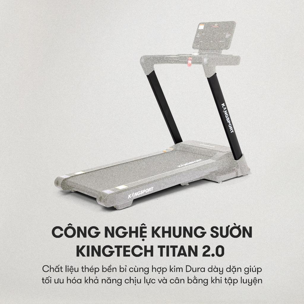 Máy chạy bộ KINGSPORT Legend K-06 Đơn Năng với nâng dốc tự động, động cơ DC tiết kiệm điện