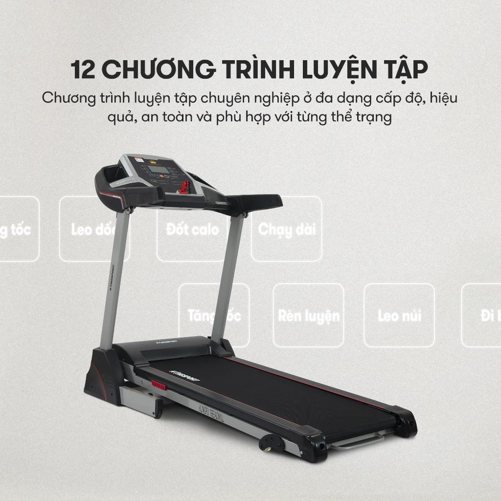 Máy chạy bộ KINGSPORT Kungfu đơn năng, tiết kiệm điện năng, gấp gọn tại nhà