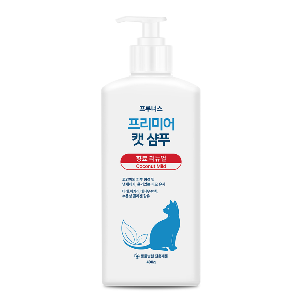Sữa tắm chiết xuất thiên nhiên dưỡng lông cho mèo Prunus Premier Cat Shampoo 400g