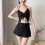 Set đồ bơi 3 chi tiết cổ yếm hở lưng sexy gợi cảm kèm đệm ngực 2 màu cho nữ hàng QCCC-HH086
