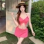 Set đồ bơi 3 chi tiết cổ yếm hở lưng sexy gợi cảm kèm đệm ngực 2 màu cho nữ hàng QCCC-HH086