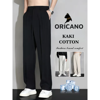 Quần Tây Nam Cao Cấp ORICANO Quần Âu Nam Kiểu Ống Rộng Vải Dày Dặn Co Giãn Nhẹ Phong Cách Hàn Quốc Dễ Phối Đồ QA01
