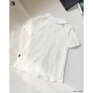 Áo sơ mi nữ cổ sen đính nơ tay ngắn phong cách tiểu thư điệu đà – AH128 Twentyfive Fashion