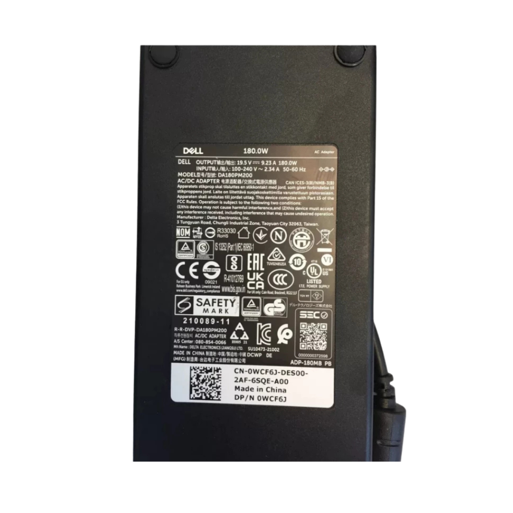 Sạc Laptop Dell 180W Chân To Zin Cao Cấp, Sạc Máy Tính Dell Sạc Nhanh Bảo Hành 12 Tháng
