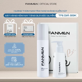 [Combo Đẹp Trai Fanmen] Combo Sữa Rửa Mặt Và Nước Cân Bằng Da Dành Cho Nam Giúp Làm Sạch Sâu Và Dưỡng Ẩm Da