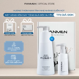[COMBO TINH TẾ] Set Sữa Tắm Nam Và Bọt Vệ Sinh Fanmen Tinh Chất Muối Biển Làm Sạch Cơ Thể Diệt Khuẩn Khử Mùi Toàn Diện