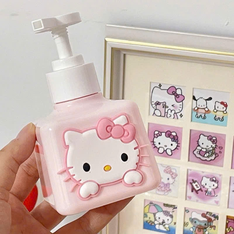 Bình đựng nước rửa tay, sữa tắm hello kitty dung tích 200ml