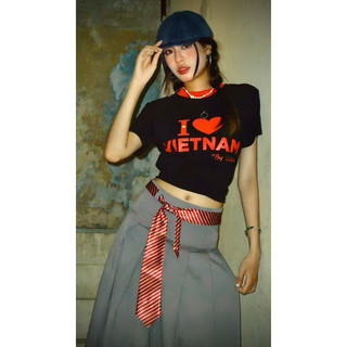Áo Thun Baby Tee LOVE VIET NAM, Áo Thun Local Brand Unisex Nam Nữ