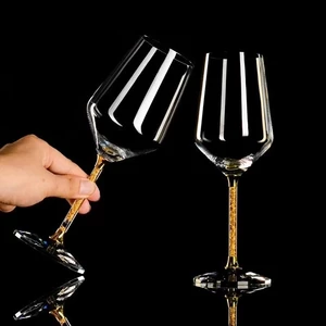 Ly thuỷ tinh pha lê cao cấp dung tích 420 ml uống vang đẹp phong cách hoàng gia