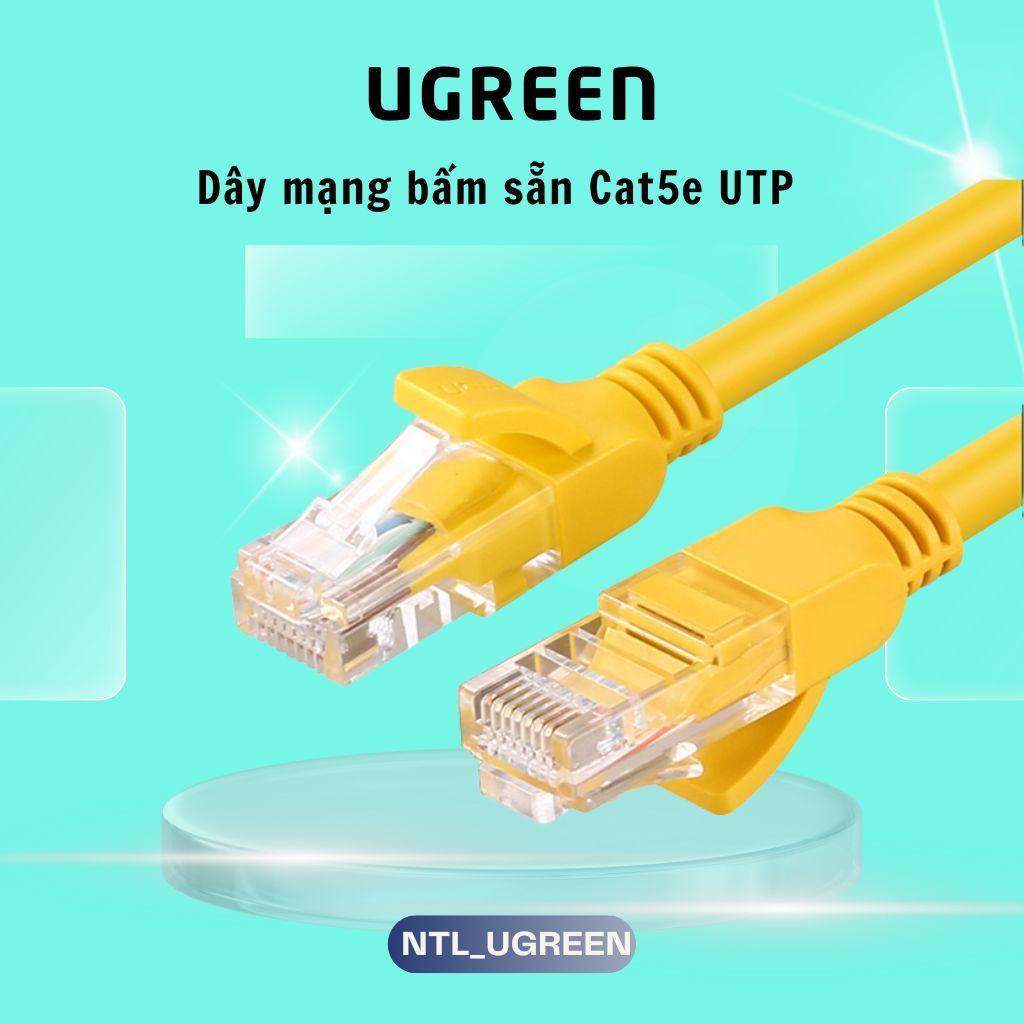 Cáp mạng RJ45 Cat5e Ugreen Cáp mạng đúc sẳn 2 đầu | Shopee Việt Nam