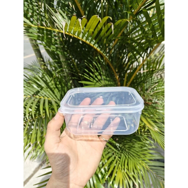 (Hộp 500ml) Combo 10 Hộp Nhựa Đựng Thực Phẩm 500ml,Hộp Lạnh Đựng Thực Phẩm,Hộp Nhựa Trong Suốt,Hộp Thực Phẩm