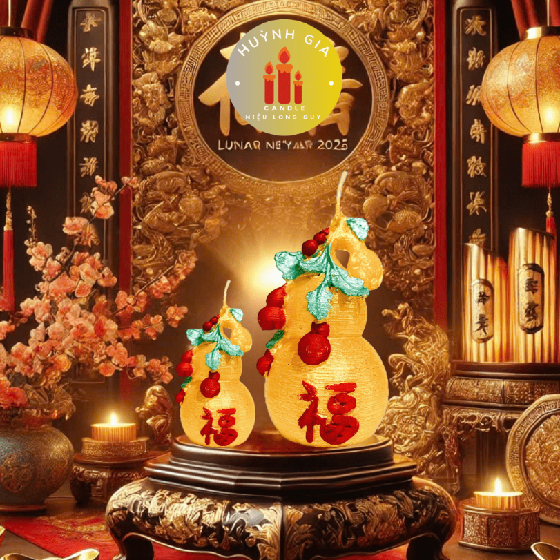 Nến Hồ Lô Tài Lộc | Cúng Thần Tài - Khai Trương - Giao Thừa | Huỳnh Gia Candle