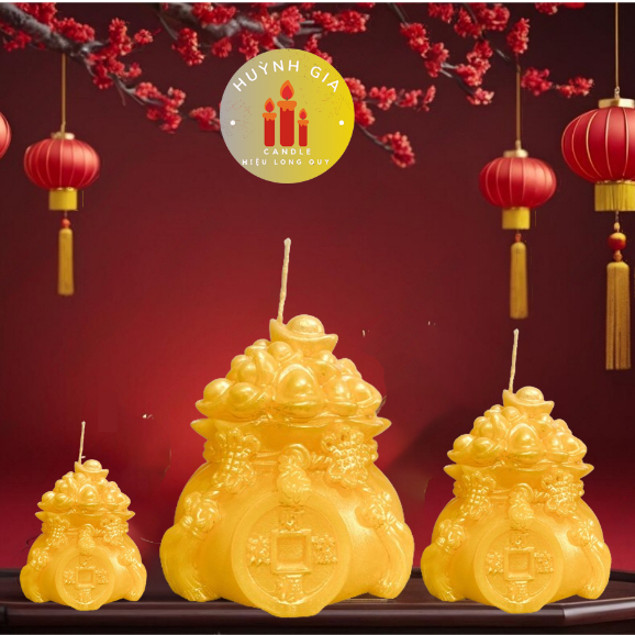 Nến Túi Tiền Tài Lộc | Cúng Thần Tài - Khai Trương - Giao Thừa | Huỳnh Gia Candle