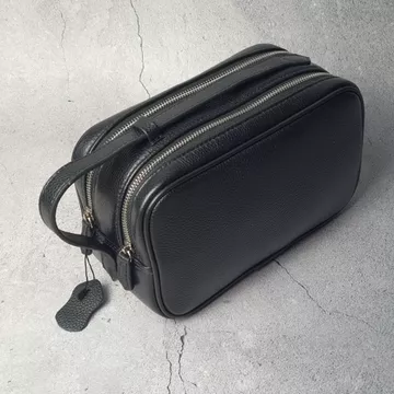Túi golf nam da bò thật; Clutch cầm tay nam CL160LEA (Đen) - 100% da thật, Bảo hành 3 năm