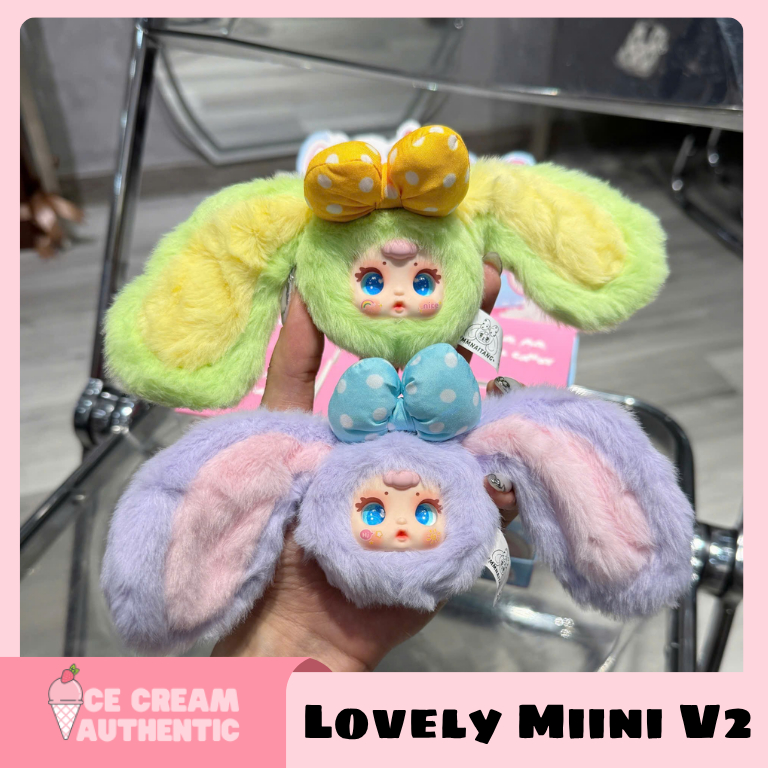 [Hoả tốc Hcm] Full set lovely V2 Lovely mini V2 Thỏ tai dài chính hãng | ice.cream.authentic