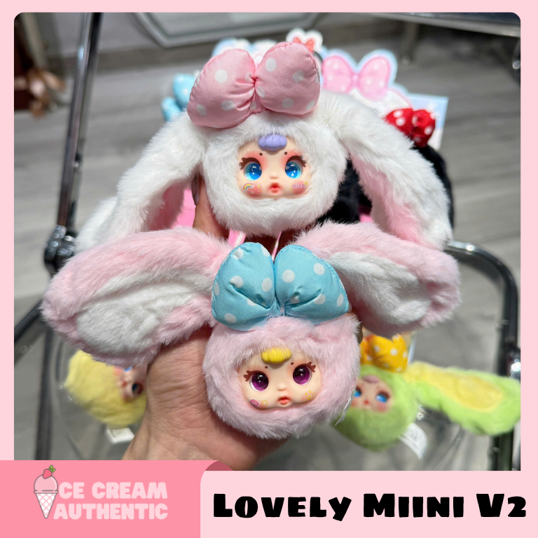 [Hoả tốc Hcm] Blind box lovely V2 Lovely mini V2 Thỏ tai dài chính hãng | ice.cream.authentic