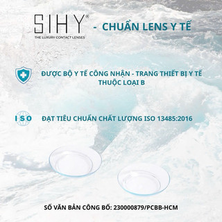 SIHY – Kính áp tròng, Lens [CẬN] Clear B/T trong suốt dùng 3 -6  tháng