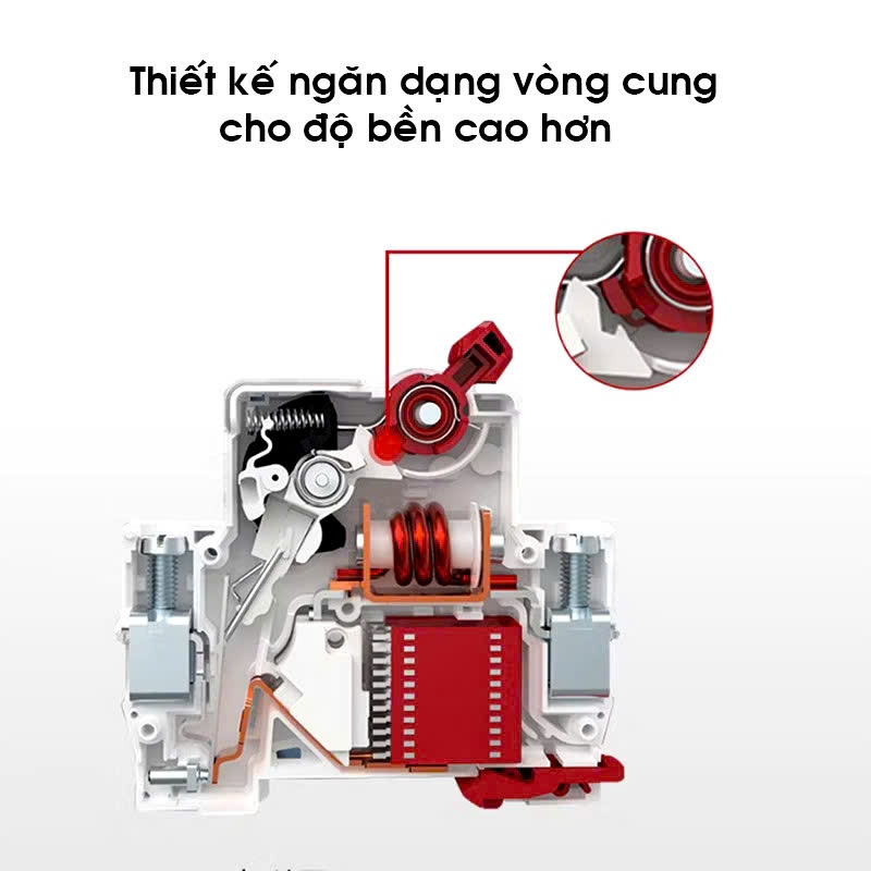 Bộ Aptomat Chống giật -chống rò - chống quá tải RCBO DELIXI DZ47sLES 40A,63A, át chống giật, cb chống giật