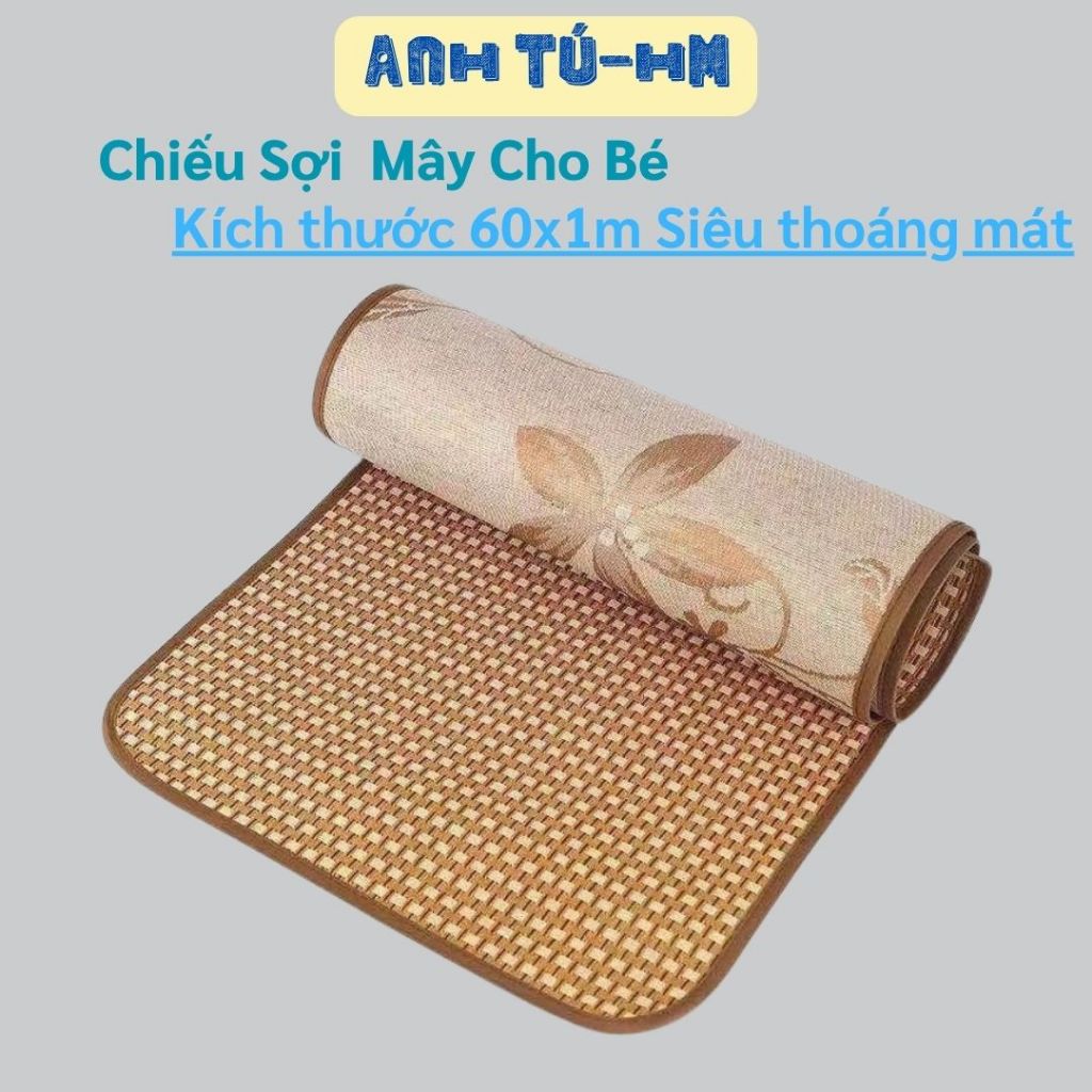 Chiếu mây điều hòa cho bé kích thước 60cm x 100cm, chiếu mây mềm mát thoải mái cho bé | BigBuy360 - bigbuy360.vn