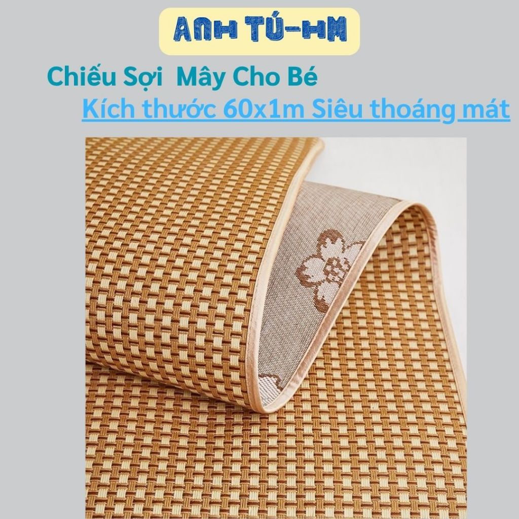 Chiếu mây điều hòa cho bé kích thước 60cm x 100cm, chiếu mây mềm mát thoải mái cho bé | BigBuy360 - bigbuy360.vn