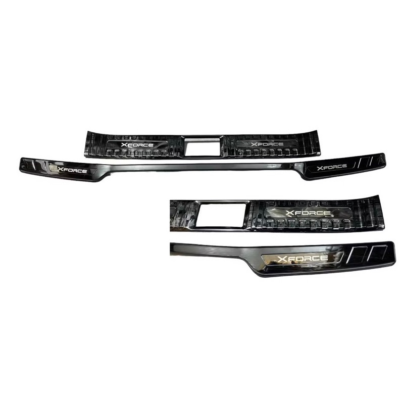 Ốp chống trầy cốp trong và ngoài xe Mitsubishi Xforce 2023-2025 vân Titan hàng cao cấp