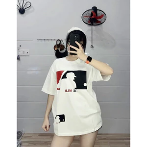 Áo Thun M-L-B Unisex Nam Nữ Chất Vải Cotton Dày Dặn
