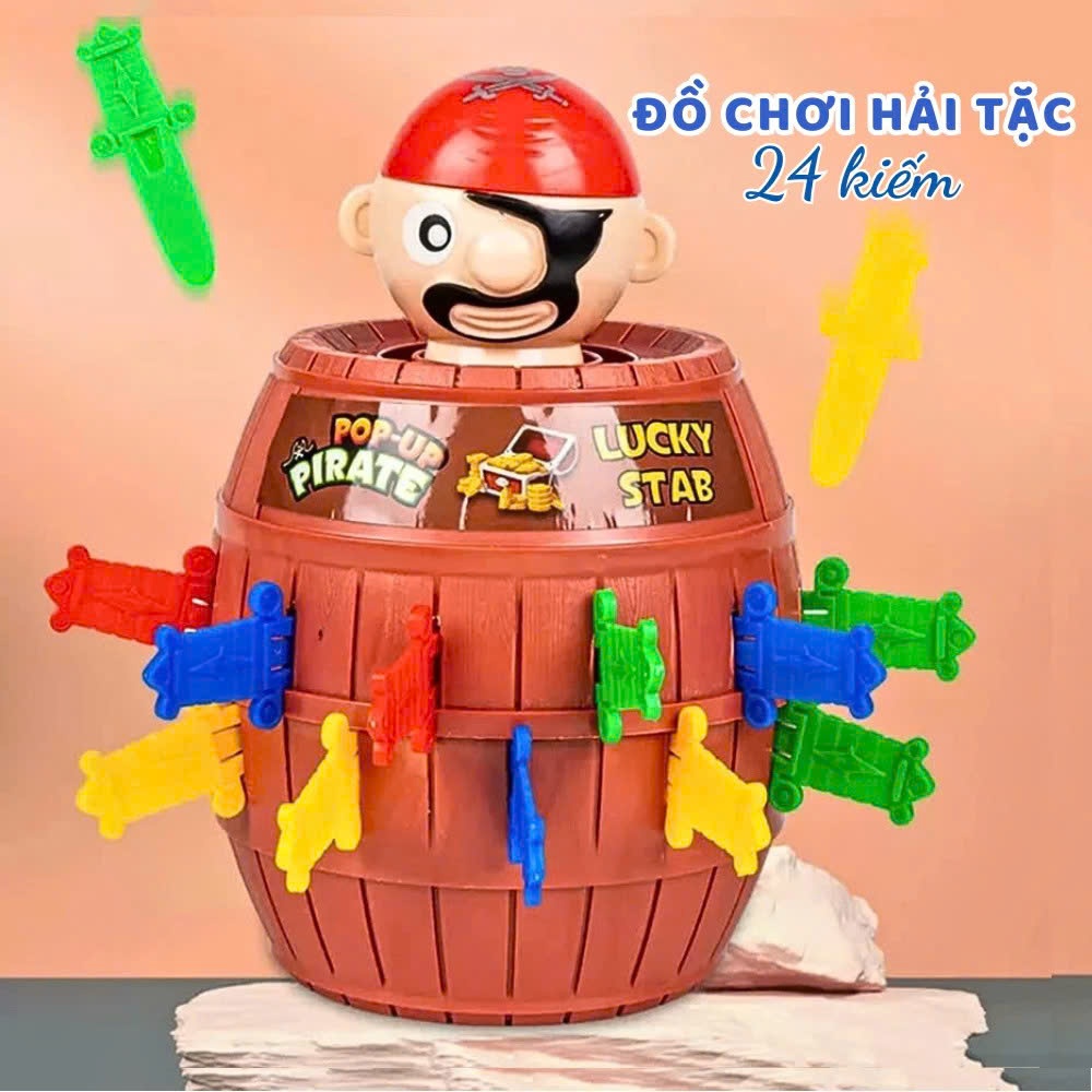 Combo Đâm hải tặc + Khám răng cá sấu Size lớn nhất dành cho bé và gia đình chơi giải trí