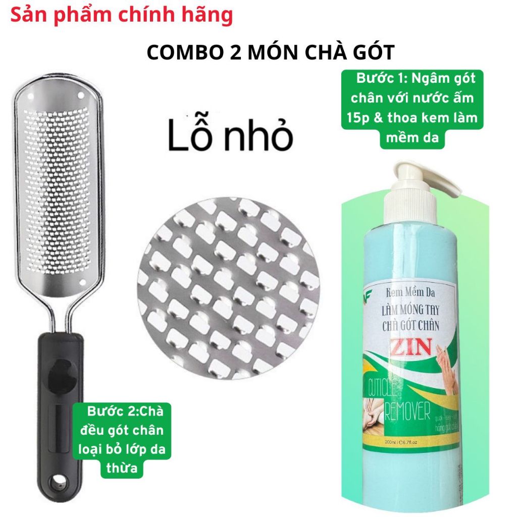 [Ưu Đãi Sản Phẩm Mới] Combo 2 Món Chà Gót Chân Thay Lưỡi Dành Cho Chị Em Làm Tại Nhà ( Màu Chà Ngẫu Nhiên )