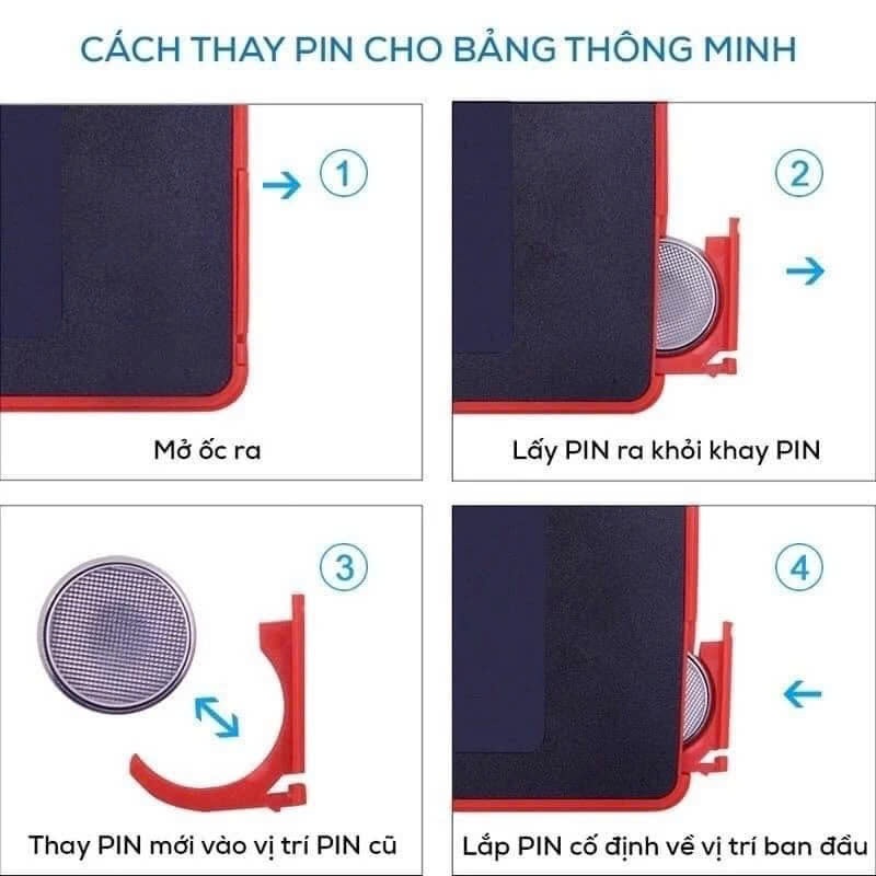Bảng tự xóa LCD thông minh loại 8.5inch 10inch 12inch giúp cho trẻ 2 3 4 5 6 tuổi vui chơi và học tập