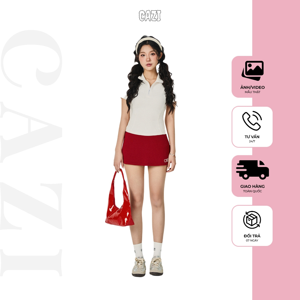[lẻ áo] Cazi Hippy Top - Áo khóa thân trước | Shopee Việt Nam