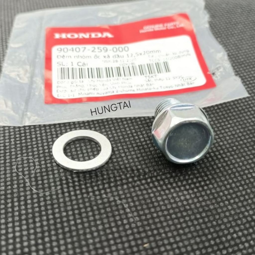Ốc bu lông xã dầu, nhớt DREAM, WAVE, FUTURE, WINNER, CUB 12mm