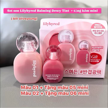 [CHÍNH HÃNG 100%] SET SON LILYBYRED BALMING DEWY TINT LIMITED + TẶNG KÈM MINI