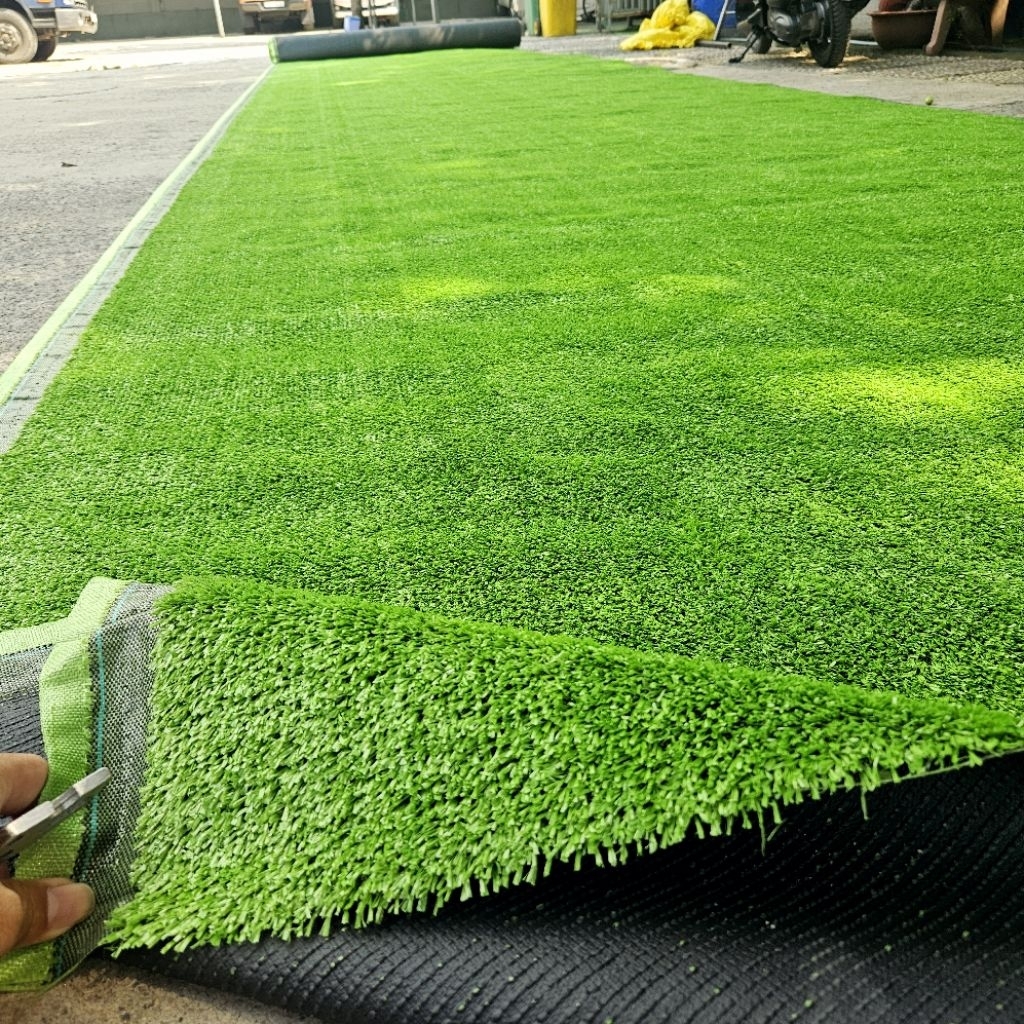 Thảm cỏ nhân tạo 1cm tốt, 6m2 (2 x 3m) - trải sàn, trải sự kiện và dán tường
