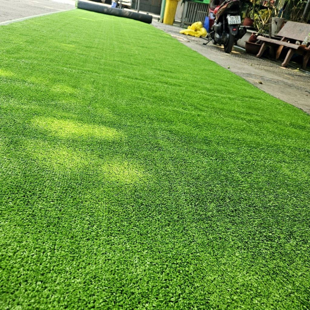 Thảm cỏ nhân tạo 1cm tốt, 6m2 (2 x 3m) - trải sàn, trải sự kiện và dán tường
