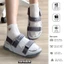 SANDANI Giày Sandal Nữ Quai Ngang Dây Dù, Đế Êm Chống Trơn, Màu Ghi (Size 36-40) - BẢO HÀNH 1 NĂM