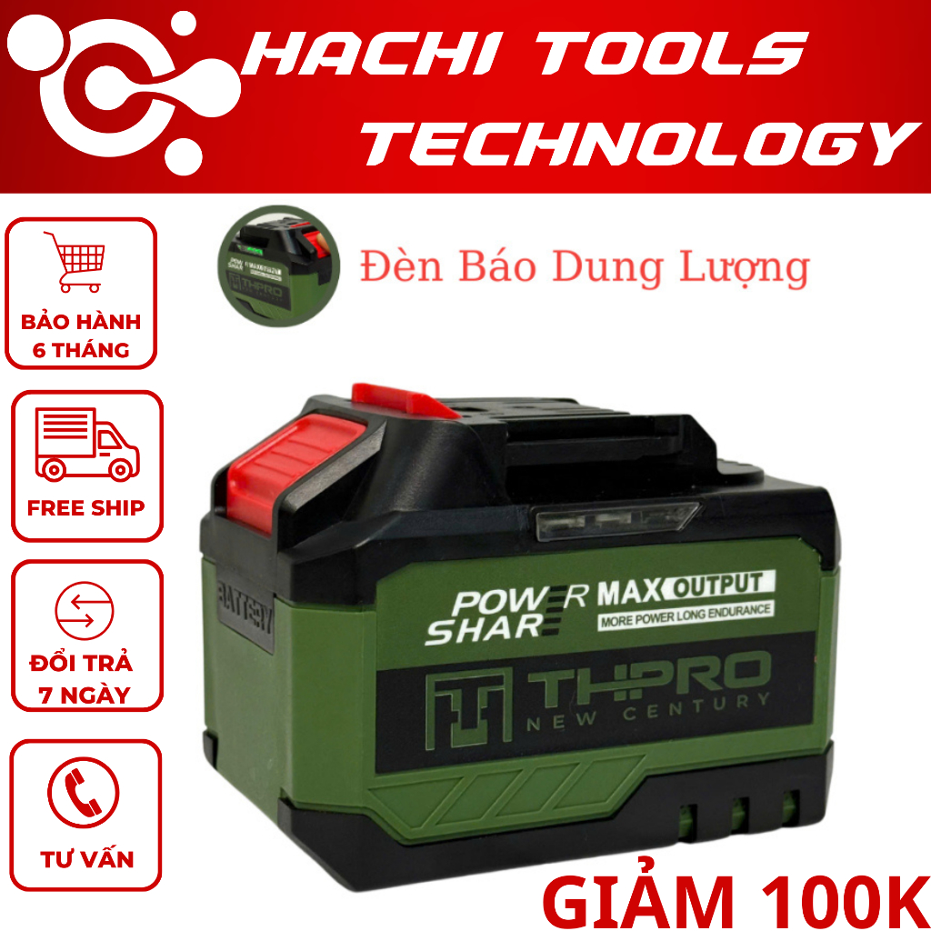 Pin 15cell THPRO Có Đèn Báo Dung Lượng , Vỏ ABS Chống Sốc Chống Va Đập ...