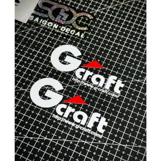 Tem Sticker DTF Gcraft - Japan, 2 Màu Trắng Đỏ - Đen Đỏ |SGDC - 1 Cái/Cặp|