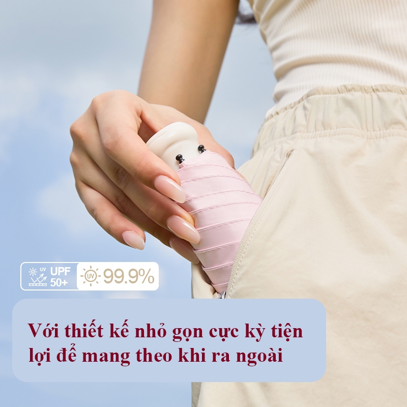 Ô Mini,Dù Mini Gấp Gọn Cao Cấp, Ô Che Nắng, Ô Che Mưa, Dù Che Nắng Bản Nâng Cấp Thêm Lớp Phủ Chống Tia UV