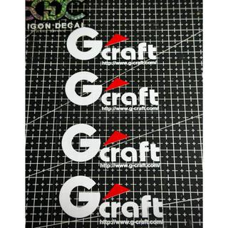 Tem Sticker DTF Gcraft - Japan, 2 Màu Trắng Đỏ - Đen Đỏ |SGDC - 1 Cái/Cặp|