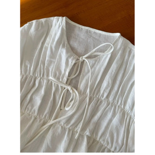 𝙇𝘼𝙍𝘼 𝙏𝙊𝙋 - Áo Linen phom rộng dài tay