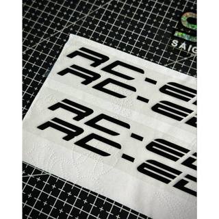 Tem Sticker DTF Dán Phuộc Trước RC Edition, Có 2 Màu |SGDC - 1 Cặp|