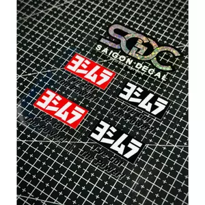Tem Sticker DTF Dán Phuộc Trước Sau Yoshimura I've Got The Power - 2 Màu |SGDC - 1 Cái/Cặp|