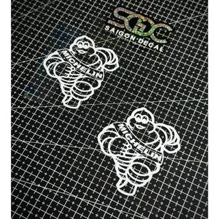Tem Sticker DTF Michelin Trắng - Kích thước lớn |SGDC - 1 Cái|