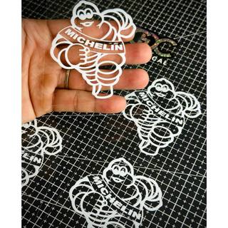 Tem Sticker DTF Michelin Trắng - Kích thước lớn |SGDC - 1 Cái|