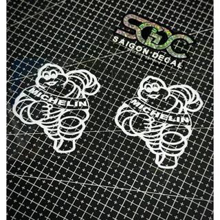 Tem Sticker DTF Michelin Trắng - Kích thước lớn |SGDC - 1 Cái|